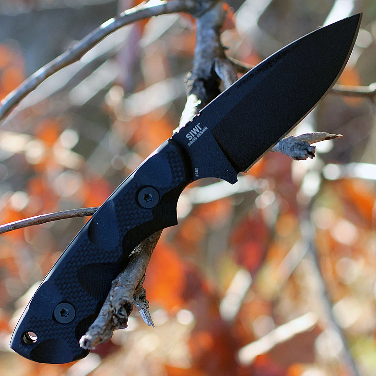 CRKT 2082 Siwi, 3.3" SK5 Plain Blade, Black Nylon Handle - Image 2