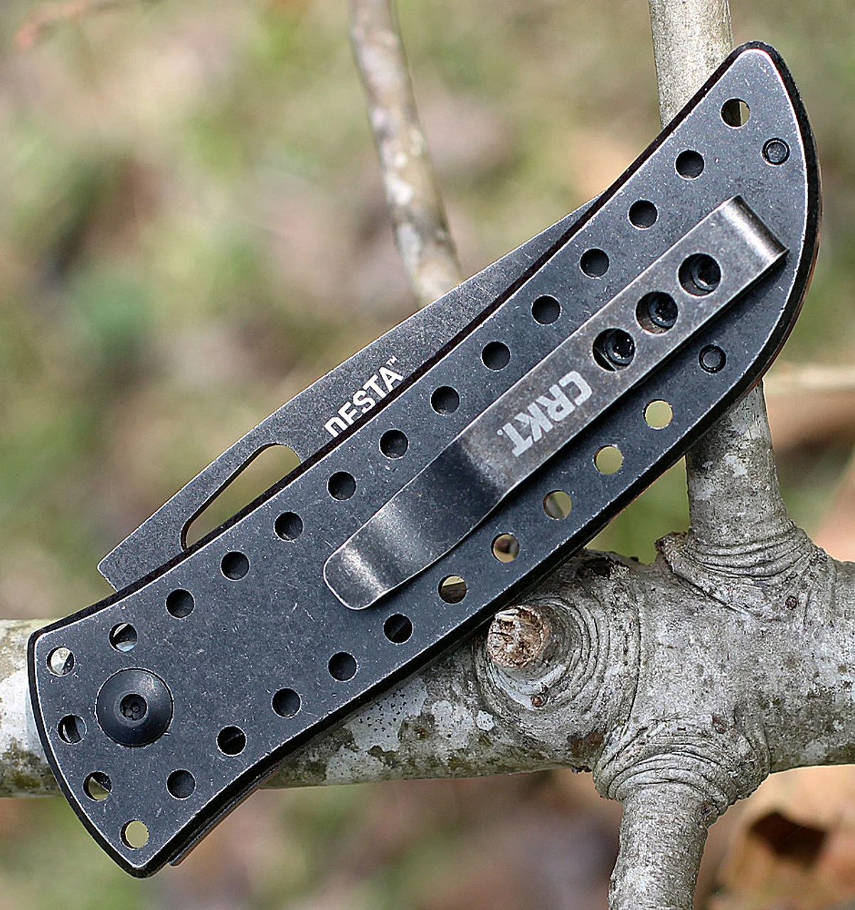 CRKT 2784 Desta, 2.57" 8Cr13MoV SS, Plain Blade, SS Handle - Image 3