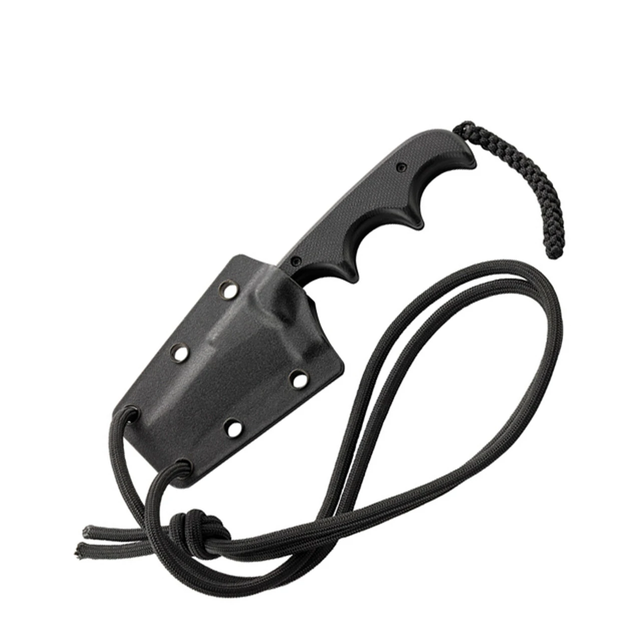 CRKT Minimalist Bowie Neck Knife 2387K, 2.12" 5Cr15MoV Black Plain Blade, Black G-10 Handle - Image 2