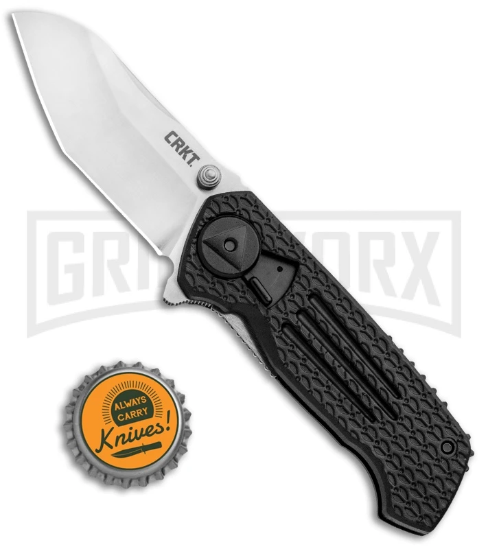 CRKT Burnley Prequel Black Field Strip Knife - Satin Plain - Image 4