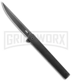 CRKT CEO Black Liner Lock Knife - Black Plain