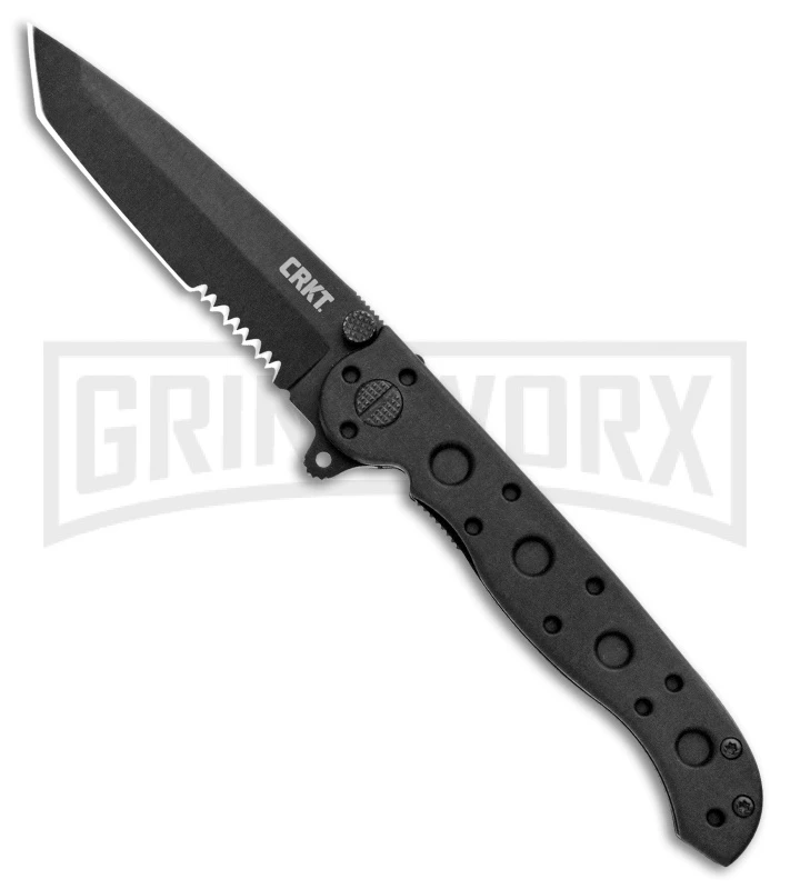 CRKT Carson M16-10KZ Black GFN Folding Knife - Black Serr