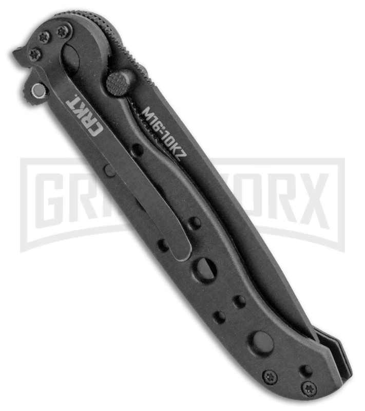 CRKT Carson M16-10KZ Black GFN Folding Knife - Black Serr - Image 3
