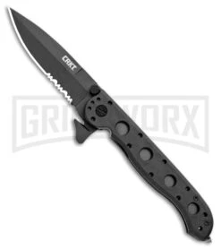 CRKT Carson M16-13ZLEK E.R. Spear Point Zytel Folding Knife - Black Serr