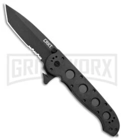 CRKT Carson M16-14ZLEK Law Enforcement Tanto Folding Knife - Black Serr