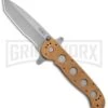CRKT Carson M16-14ZSF Desert Tan Folding Knife - Bead Blast Plain