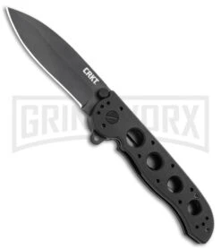 CRKT Carson M21-02G Black Folding Knife - Black Plain