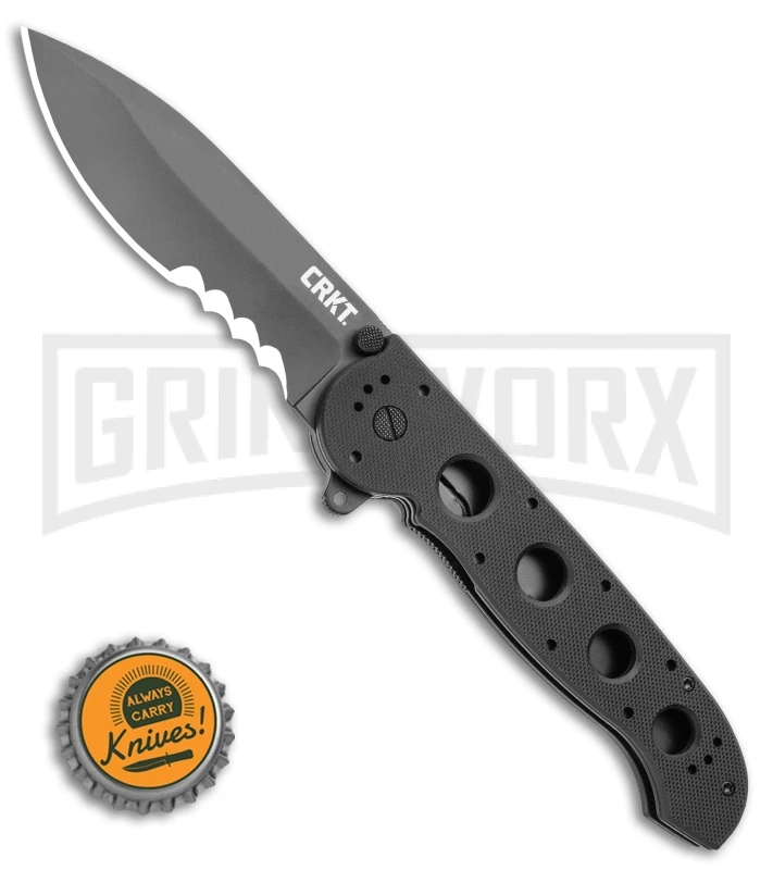 CRKT Carson M21-14G Big Dog Folding Knife - Black Plain - Image 4