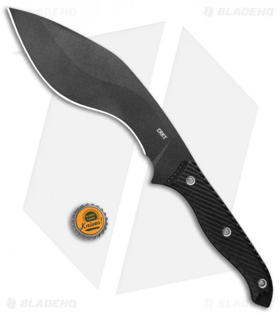 CRKT Clever Girl Kukri Fixed Blade Knife Black G-10 (7.75" Black) - Image 4