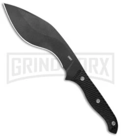 CRKT Clever Girl Kukri Black Fixed Blade Knife - Black Plain