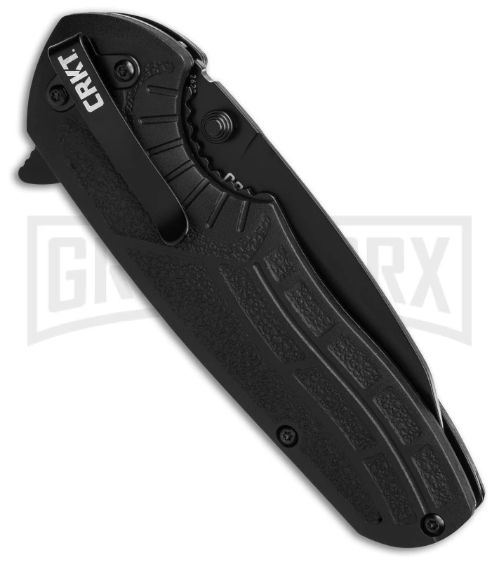 CRKT Copacetic Black Tactical Folding Knife - Black Plain - Image 3