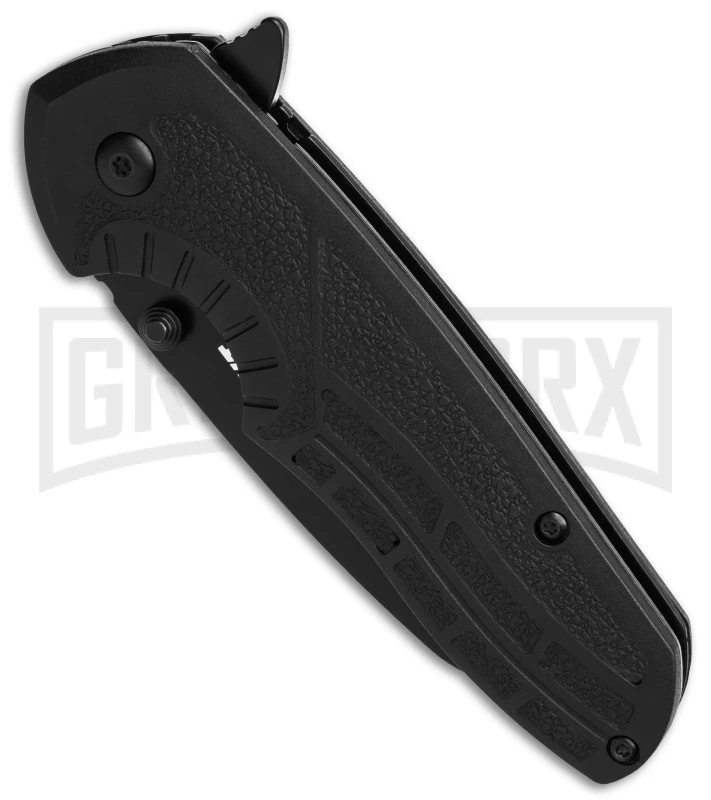 CRKT Copacetic Black Tactical Folding Knife - Black Plain - Image 2