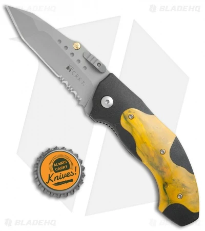 CRKT Elishewitz Horus Spring Assisted Knife Orange/Black (3.125" BB Serr) 1151 - Image 4