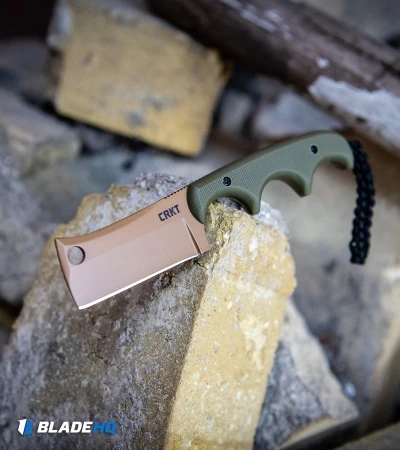 CRKT Folts Desert Warrior Minimalist Cleaver Neck Knife (2.1" Copper D2) - Image 5