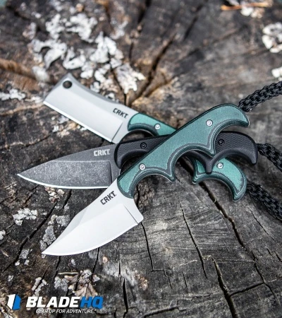 CRKT Folts Minimalist Drop Point Neck Knife Black G-10 (2" Black SW) 2384K - Image 3