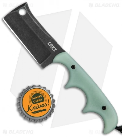 CRKT Folts Minimalist Cleaver Neck Knife Natural G-10 (2.1" Black Smokewash D2) - Image 4