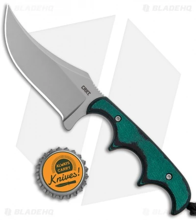 CRKT Folts Minimalist Persian Neck Knife Green G-10 (2.1" Bead Blast) 2379 - Image 4