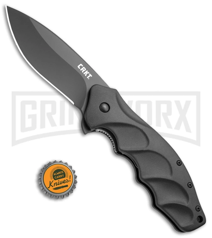 CRKT Foresight Folding Knife - Black Plain - Image 4