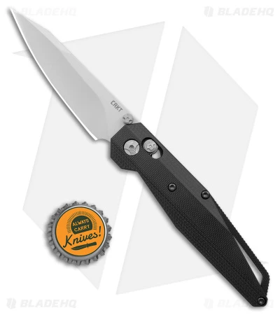 CRKT LCBK Crossbar Lock Folding Knife G-10 Black (3.4" Bead Blast) 3830 - Image 4