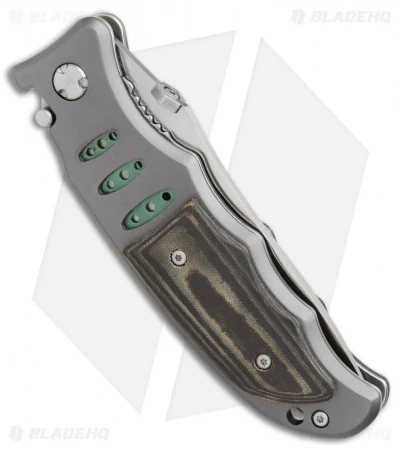 CRKT Lake Sentinel Liner Lock Folding Knife Micarta/Blue (3.3" Satin) 7122M - Image 3