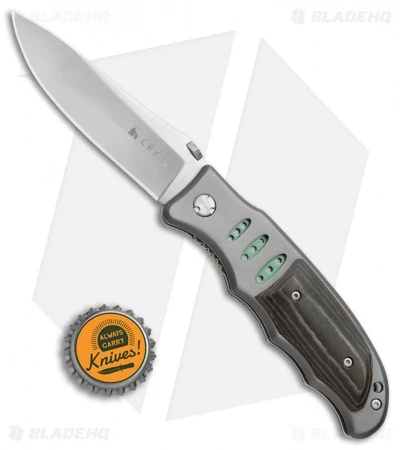 CRKT Lake Sentinel Liner Lock Folding Knife Micarta/Blue (3.3" Satin) 7122M - Image 4