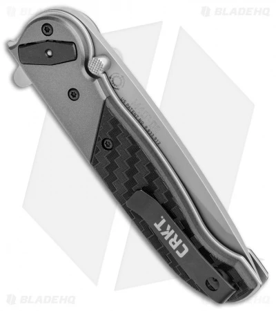 CRKT M40-02 Deadbolt Lock Knife Aluminum/GRN (3" Bead Blast) - Image 3