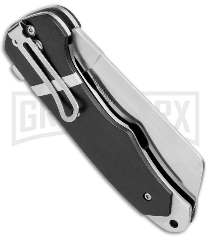 CRKT Philip Booth Ripsnort Black POM Liner Lock Flipper Knife - Satin Plain - Image 3