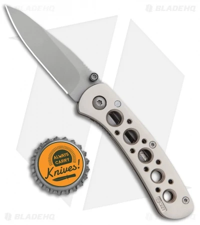 CRKT Pike's Peak Liner Lock Knife Alloy (2.3" Bead Blast) 6601N - Image 4
