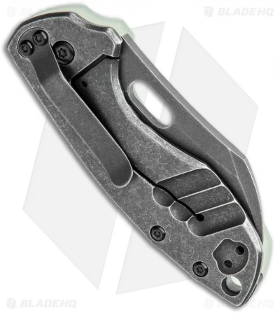 CRKT Pilar Frame Lock Knife Natural G-10 BHQ Exclusive (2.4" Black SW D2) - Image 3