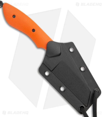 CRKT S.P.I.T. Knife Small Pocket Inverted Tanto Orange G-10 (2.15" Stonewash) - Image 3