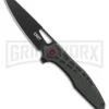CRKT Schwarz Thero Black GFN Liner Lock Knife - Black Plain