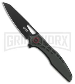 CRKT Schwarz Thero Black GFN Liner Lock Knife - Black Plain
