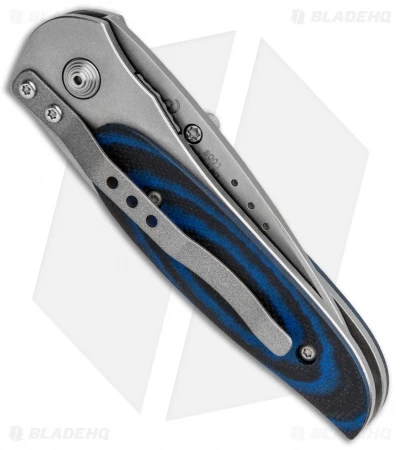CRKT Viele Mini Wasp Liner Lock Knife Black/Blue G-10 (2.5" Bead Blast) 8001 - Image 3