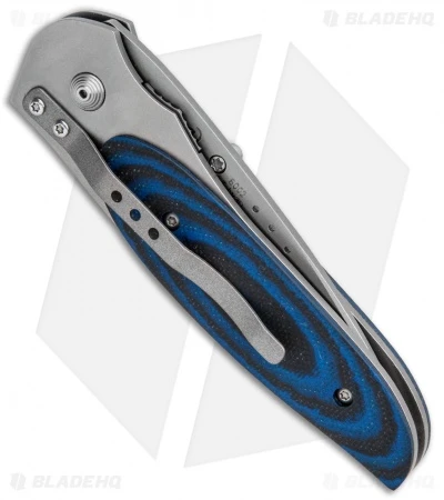 CRKT Viele Wasp Liner Lock Knife Black/Blue G-10 (2.8" Bead Blast Serr) 8012 - Image 3