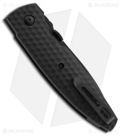 CRKT Lucas Burnley Aux Liner Lock Folding Knife Black (3.25" Black Serr)1221K - Image 3