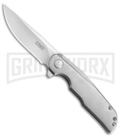 CRKT Liong Mah Remedy Gray Folding Knife - Satin Plain