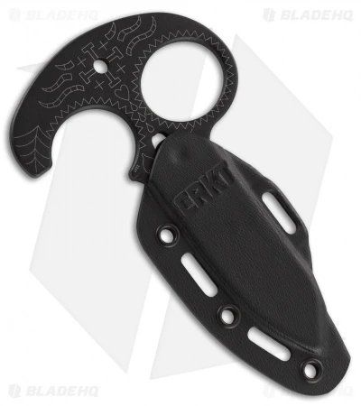 CRKT Tecpatl "Forged By War" Fixed Blade Push Dagger (3.3" Black) 2261 - Image 3