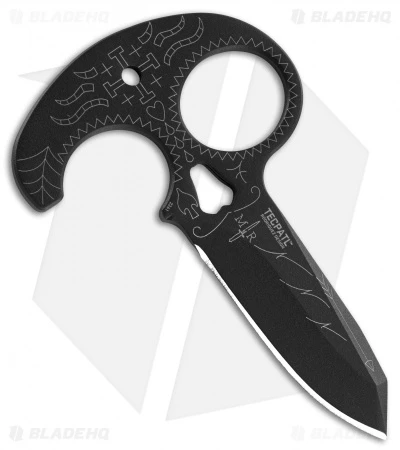 CRKT Tecpatl "Forged By War" Fixed Blade Push Dagger (3.3" Black) 2261 - Image 2
