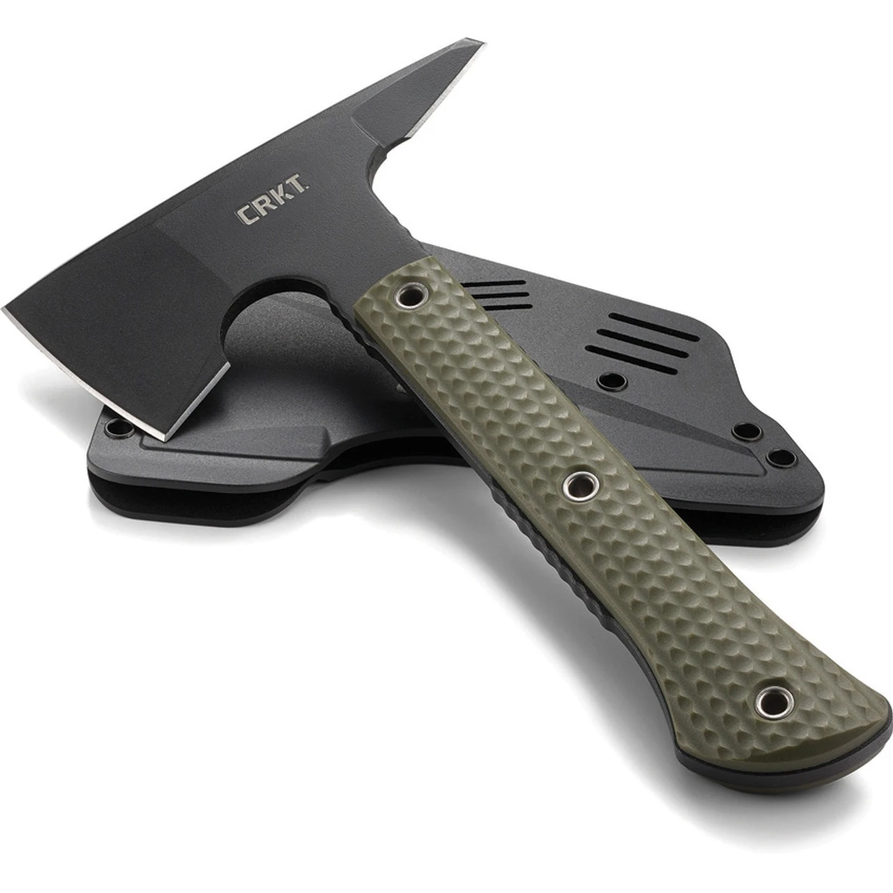 CRKT Jenny Wren Tomahawk CR2726, 2.585" SK-5 Black Powder Coated Steel, Glass Reinforced Nylon Handle - Image 3