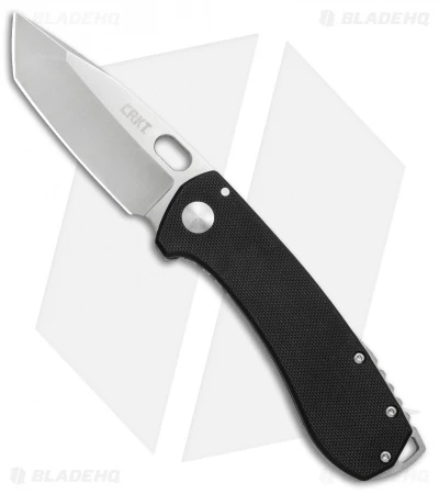 CRKT Vox Amicus Compact Frame Lock Knife Black G-10 (3" Stonewash) 5441