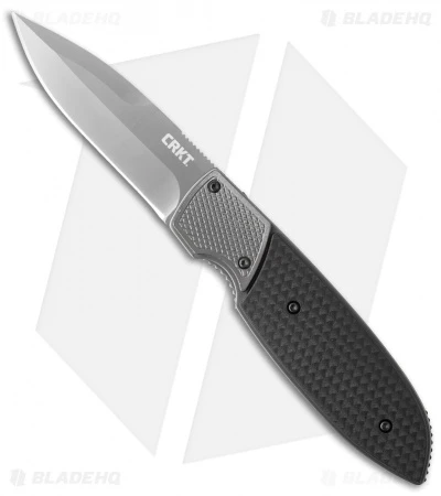CRKT Russ Kommer Fulcrum 2 Folding Knife GRN (3.18" Gray) 7435