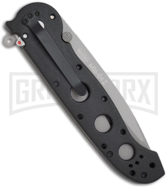 CRKT Carson M16-04Z Tanto Folding Knife - Bead Blast Plain - Image 2