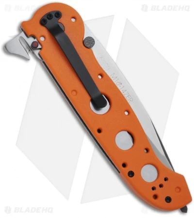 CRKT Carson M16-14ZER Emergency Rescue Tanto Knife Zytel (3.75" Satin Serr) - Image 2