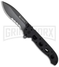 CRKT Carson M21-12G Black G-10 Folding Knife - Gray Serr