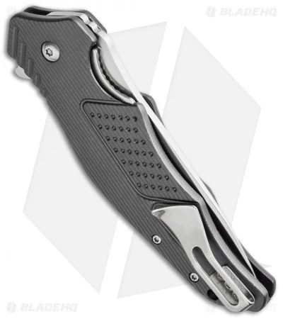 CRKT Ken Onion Outrage Liner Lock Knife Gray Aluminum (3.25" Satin) K320GXP - Image 2