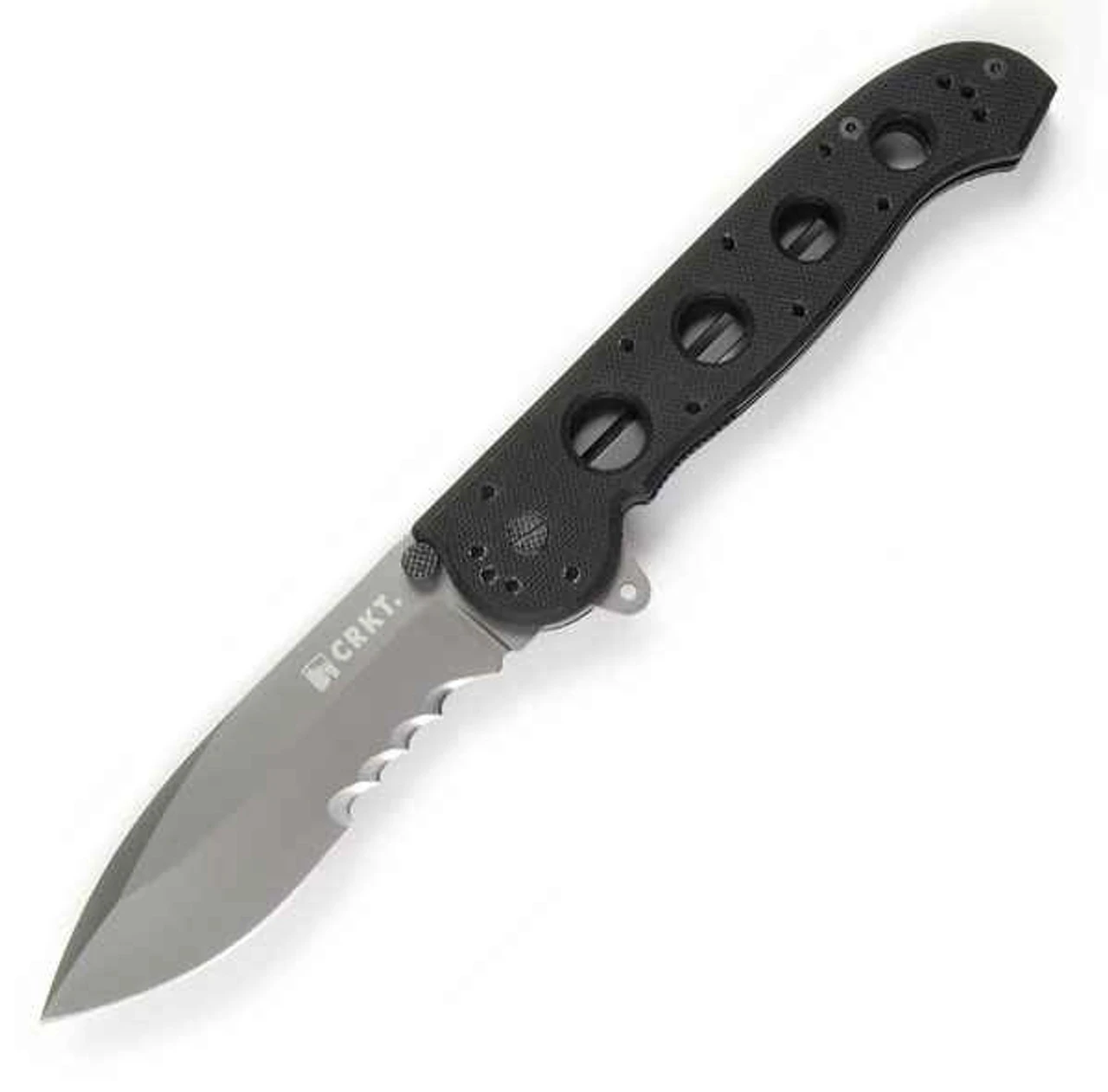 CRKT M21-14G Carson Folder, 3.8" 8Cr14MoV Combo Blade, G-10 Handle